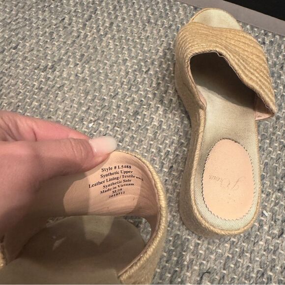 J. Crew - Rattan Platform Heel Size 7.5 - Picture 3 of 5